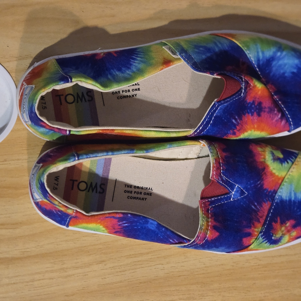 TOMS Tie-Dye Slip-On Shoes